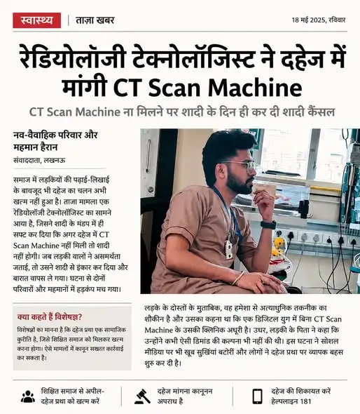 CT Machine in Dowry Demand