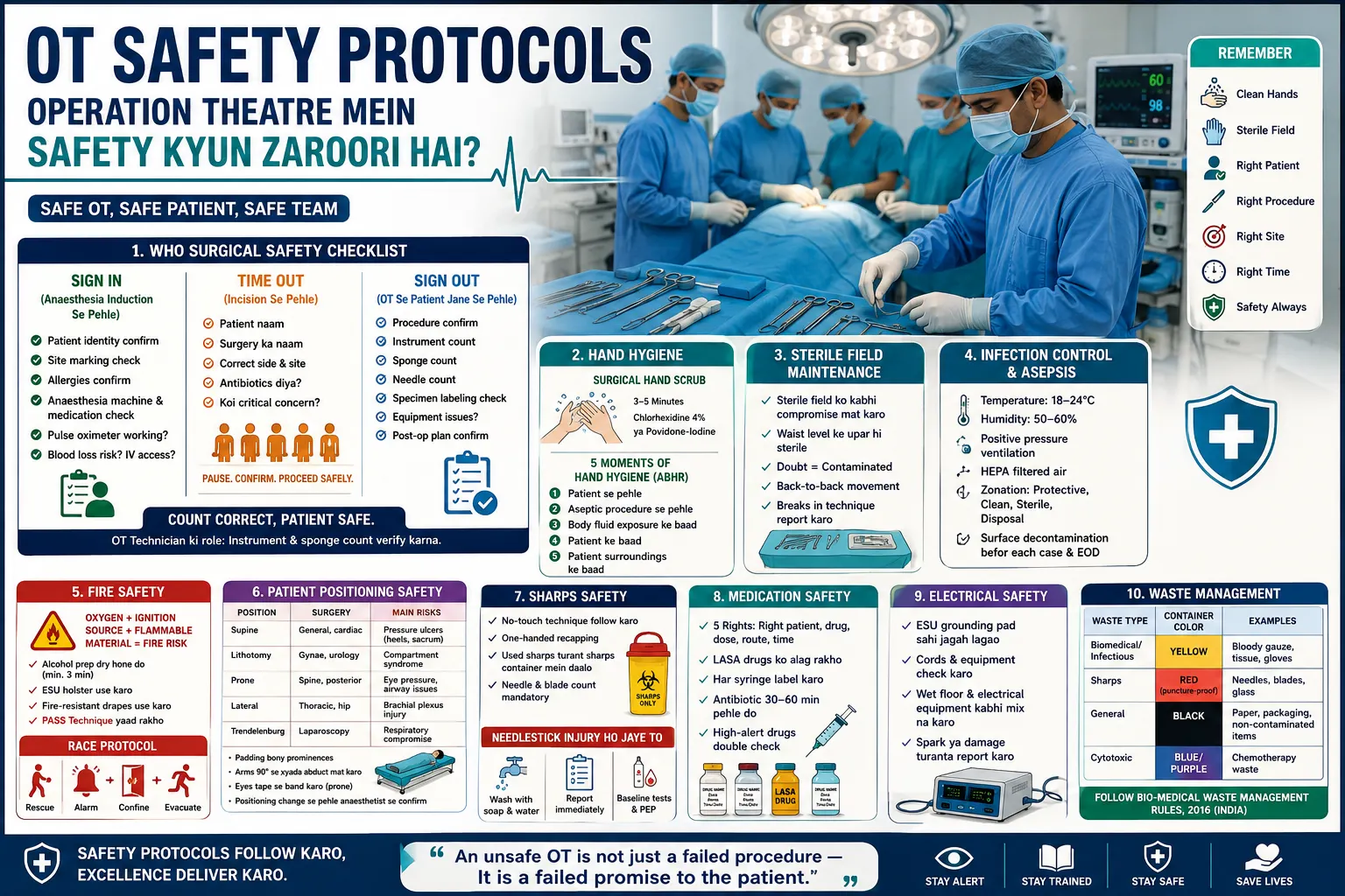 Operation Theatre Safety Protocols