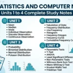 Biostatistics and Computer Notes